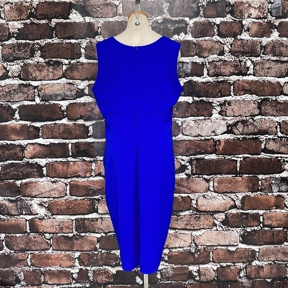 Miss Cristina Dress Cobalt Blue Sleeveless Midi Size 3XL - Picture 7 of 13